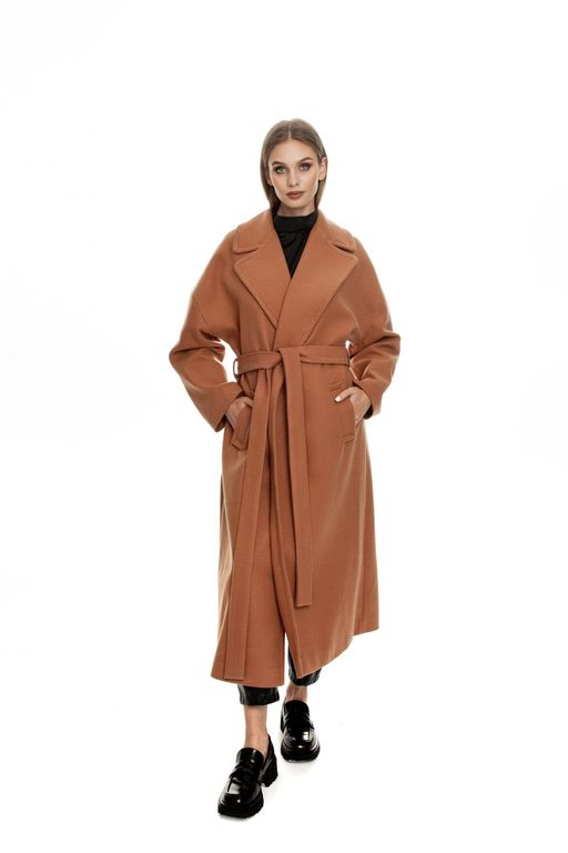 Пальто AURA 7023-164 кэмел  фото 5