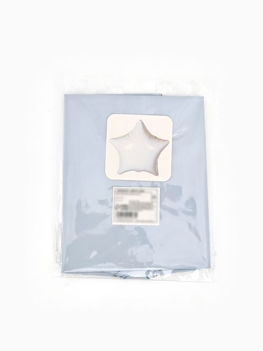 Цена за 2 шт. Воздушные шары фольгированные 18" "Звезда" цвет белый,  набор 5 штук