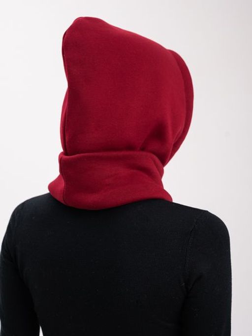 Капюшон трикотажный бордо - Yollochka фото 5