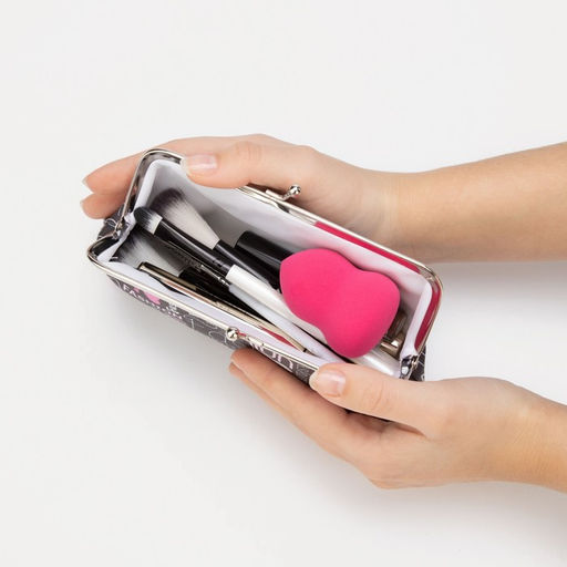 Косметичка на фермуаре, серая