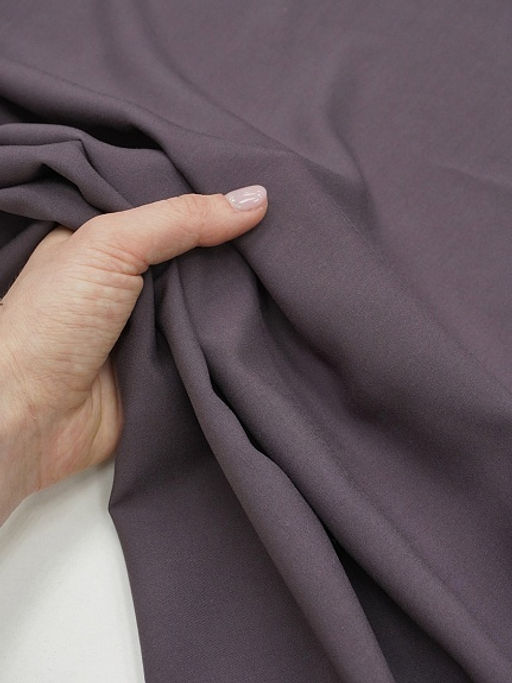 Штапель цв.Темный кофейно-лиловый, ш.1.45м, вискоза-100%, 110гр/м.кв. - Купава фото 4