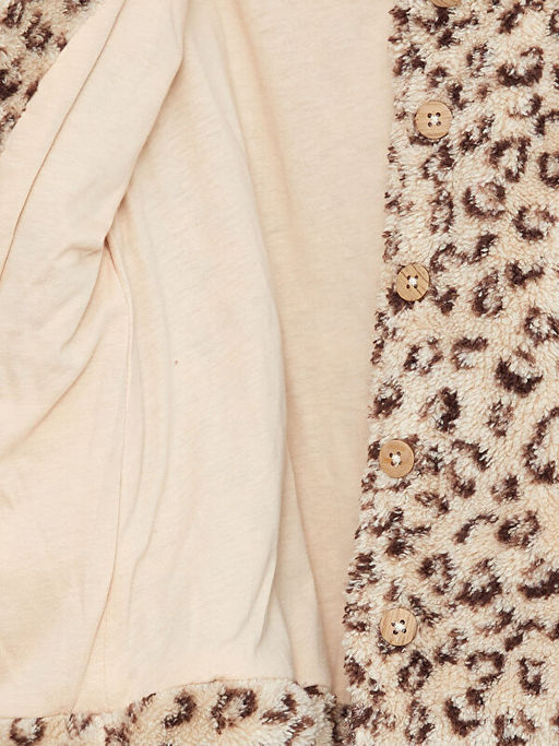 G?mlek Yaka Uzun Kollu Desenli K?z Bebek Mont - Waikiki фото 3