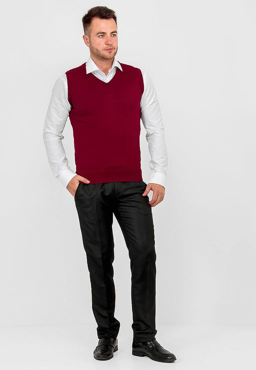Жилет мужской CASINO c125-бордовый  фото 5