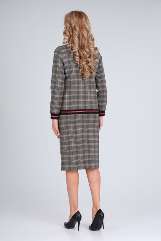 Костюм Gamma & Gracia 167 темно-серый клетка  фото 2