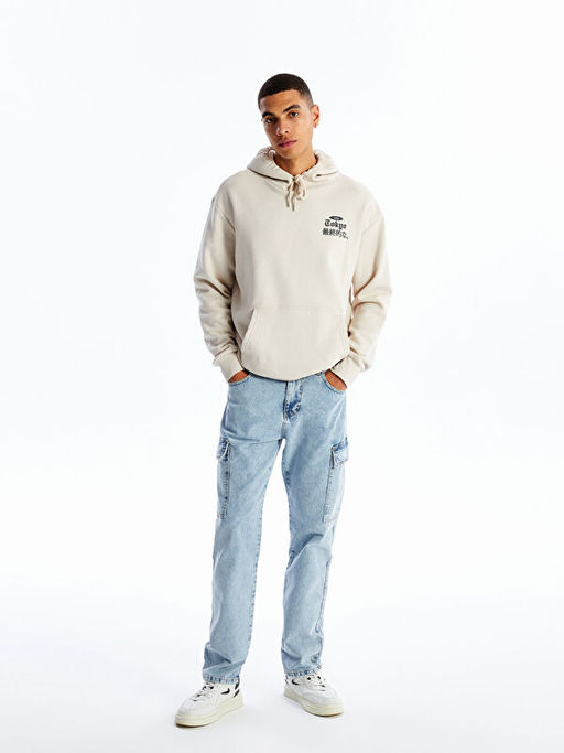 700 Straight Fit Erkek Kargo Jean Pantolon