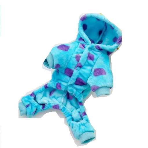 Комбинезон зимний для мелких и средних пород собак "DOG DINO", цвет голубой, размер XL