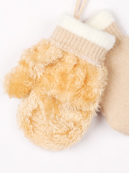 Варежки детские на шнурке Kim Lin - Соль&перец фото 3