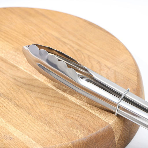 Щипцы кухонные Доляна «Лист», h=28.5 см, серебристые