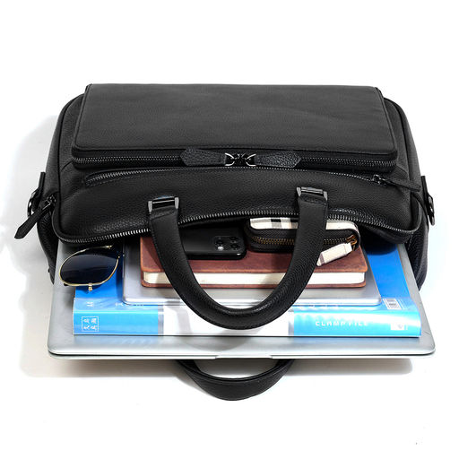 Сумка мужская, кожа, MIRONPAN 35421 Черный