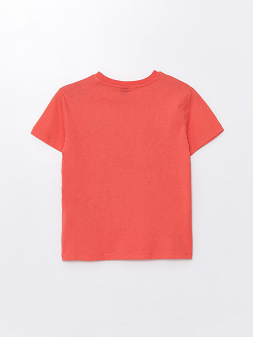 Bisiklet Yaka Bask?l? K?sa Kollu Erkek ?ocuk Ti??rt - Waikiki фото 2