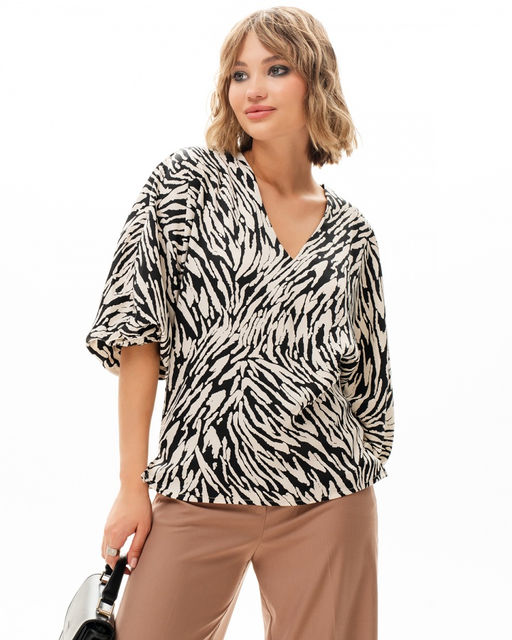 Блузка Японский шёлк с цельнокроеным рукавом - Elena sorti фото 5