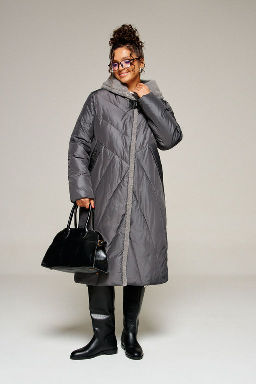 Пальто Beautiful Free 8017 графит