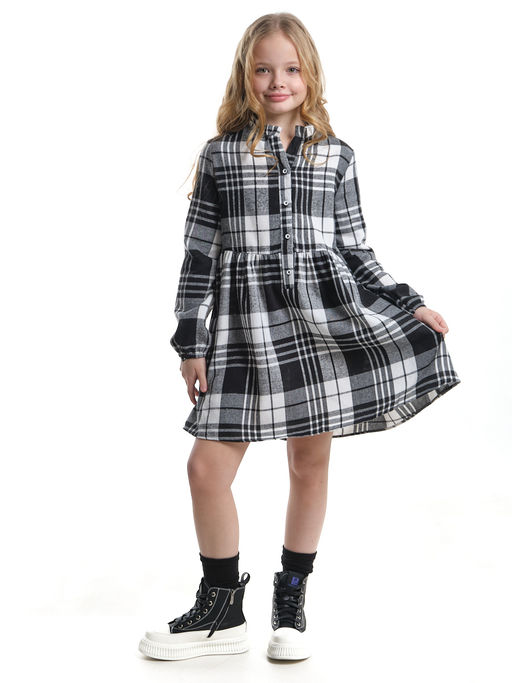 Платье для девочки UD 7862 черная клетка - Mini maxi фото 2