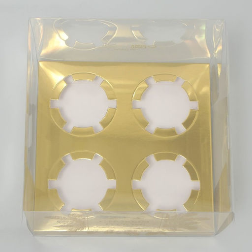 Цена за 5 шт. Коробка для капкейка «С Новым годом», 16×16×11.5 см