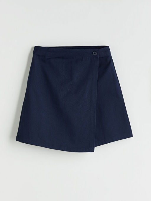 Basic Gabardin K?z ?ocuk ?ort Etek