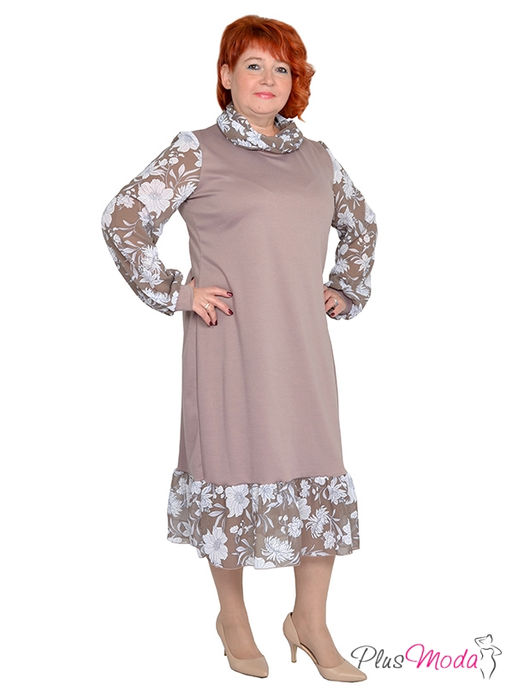 Платье Модель №1366 размеры 44-84 - Plusmoda фото 3