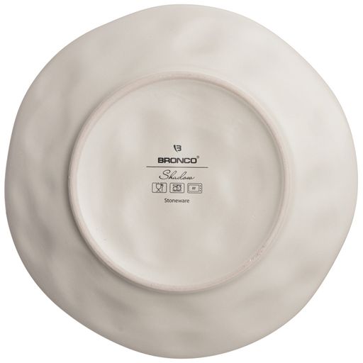 Цена за 4 шт. ТАРЕЛКА ОБЕДЕННАЯ BRONCO SHADOW 26,5 СМ БЕЖЕВАЯ  фото 2