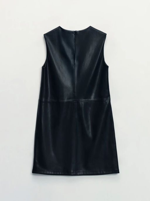 Платье миди из искусственной кожи / Zarina