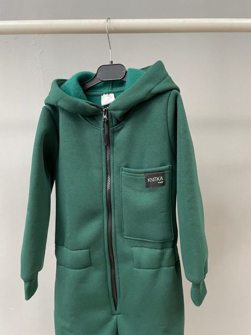Футер 3х нитка С НАЧЕСОМ комбинезон с капюшоном - Knitka wear фото 4