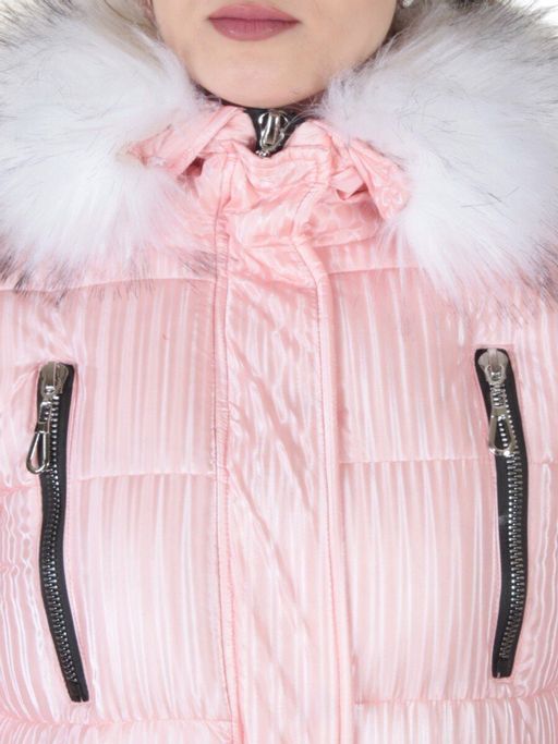 2037 PINK Куртка зимняя облегченная женская Yixiangyuan