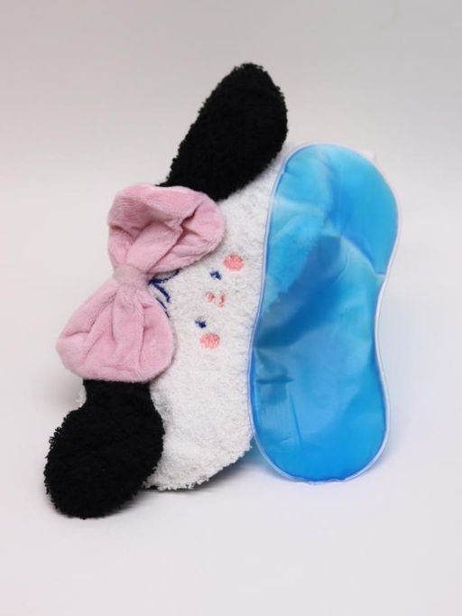 Маска для сна гелевая "Cute puppy", pink