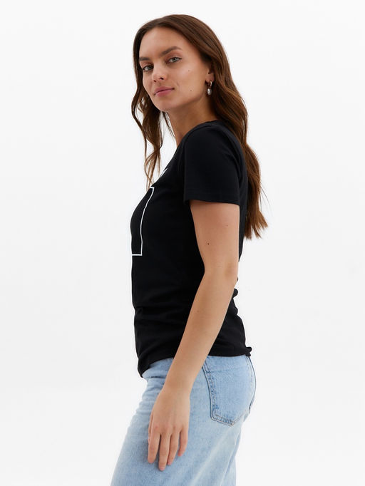 Футболка женская KAFTAN Sport Family, чёрный, размер 46