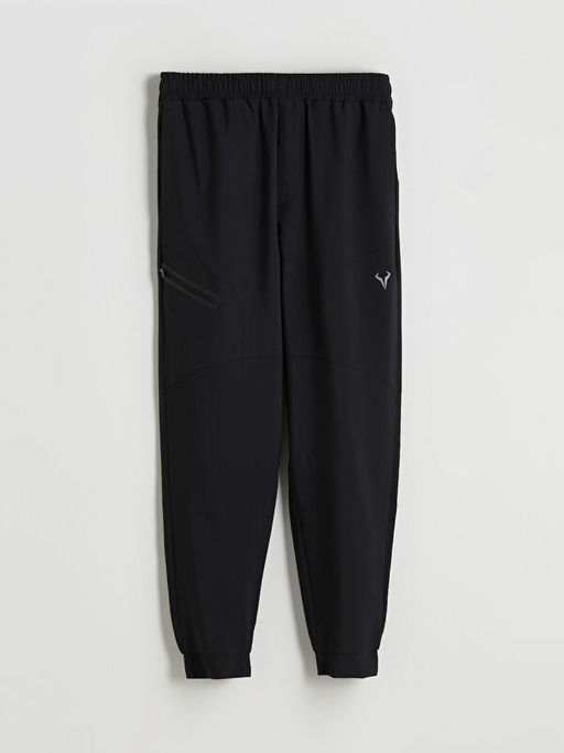 Beli Lastikli Bask?l? Erkek Jogger E?ofman Alt?