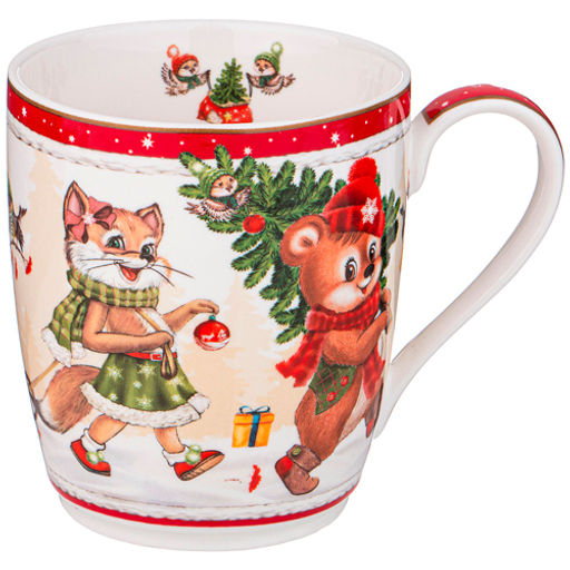 Кружка С новым годом! 300 мл красная 760-780 #НовыйГод