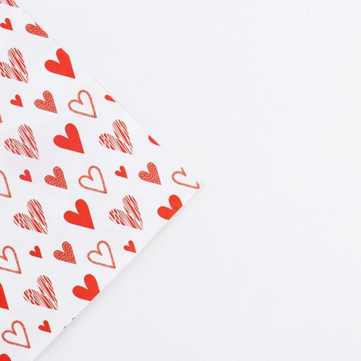 Цена за 10 шт. Бумага упаковочная глянцевая двухсторонняя Там, где живёт любовь, 70?100 см