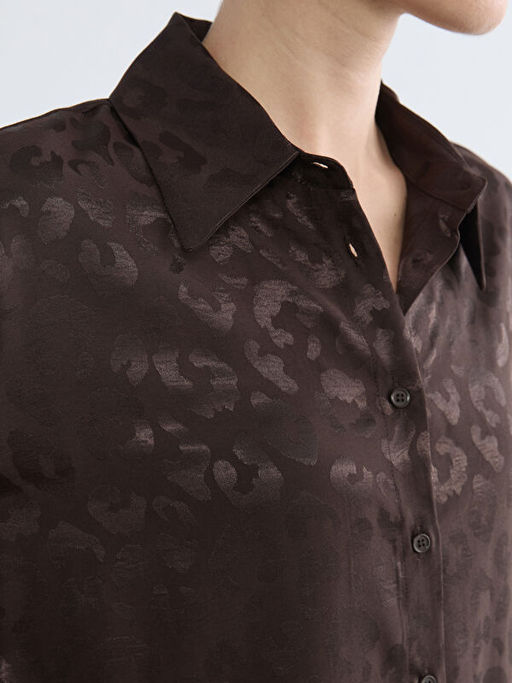 Desenli Saten Kad?n G?mlek Tunik