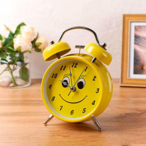 Будильник Смайлик 17 см / 6040-1 /уп 50/ - ГалеонТрейд фото 2