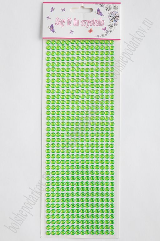 Стразы декоративные 6 мм (504 шт) SF-3177, светло-зеленый