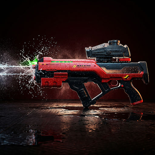 Водное оружие "Squid Squad" в коробке (цвет красный)