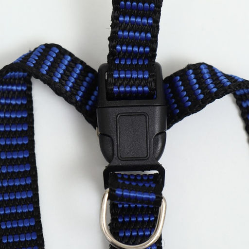 Шлейка рельефная 36-49 х 1,5 см, сине-чёрная - Пижон фото 6