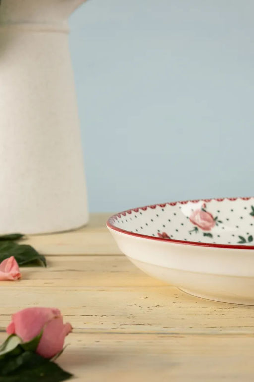 Тарелка глубокая Английский ситец YX21031SP80 20 см /КОРАЛЛ/ фото 8