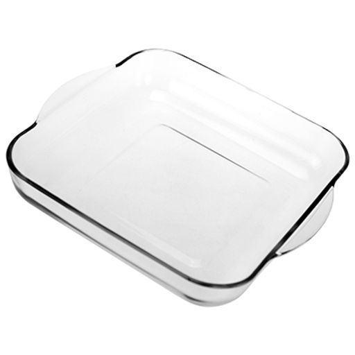 "Боркам (Borcam)" Форма стеклянная жаропрочная 3,2л, 28х28х6см, квадратная, цветная коробка, Pasabahce (Турция)