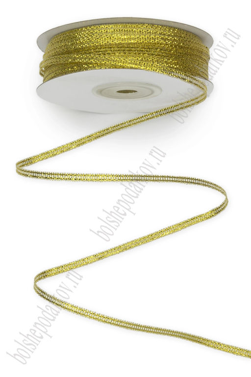 Лента парча 3 мм*90 ярд (SF-1792) золото