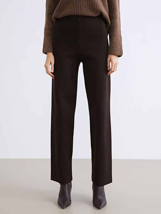 Beli Lastikli Kad?n Triko Pantolon