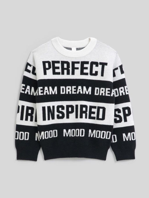 ACOOLA / Джемпер детский для девочек Alketa черно-белый  фото 2