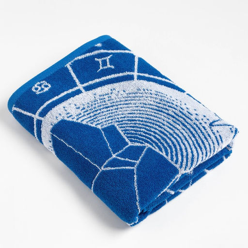 Полотенце махровое Этель Знаки зодиака: Дева синий, 67х130 см, 100% хлопок, 420гр/м2  фото 2