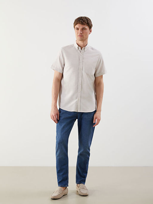 Regular Fit K?sa Kollu Arm?rl? Erkek G?mlek