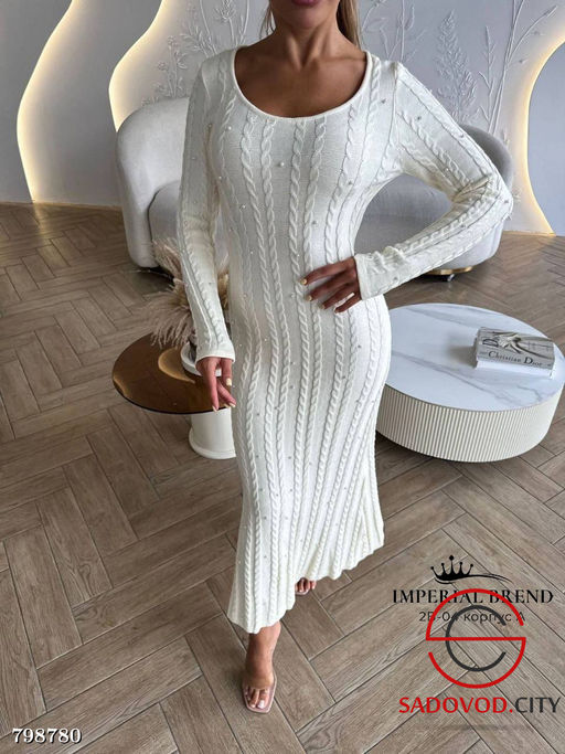 Платье вязаная оверсайз