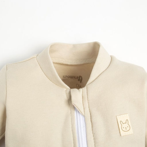 Комбинезон на молнии Крошка, Я BASIC LINE, рост 74-80 см, молочный - Крошка я фото 2