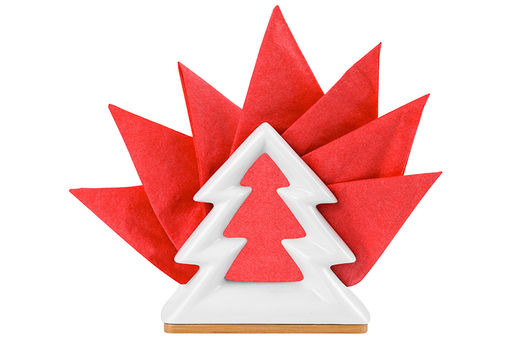 Салфетница на дер. подставке 11*5*11 см "Елочка"