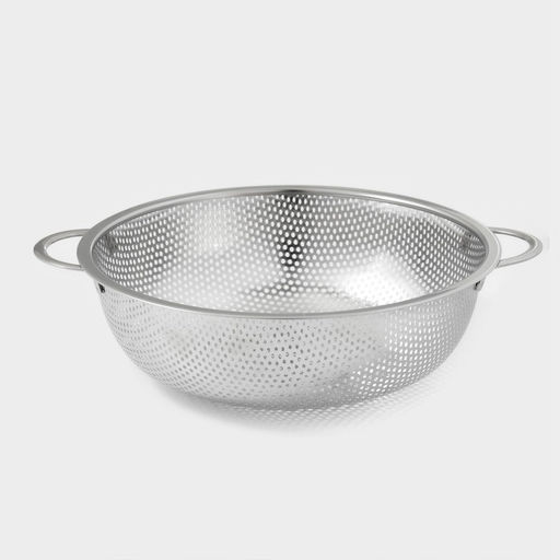 Дуршлаг с ручками «Марко», 22 см, 27×22.5×7, две ручки, цвет хромированный