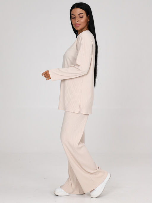 024-ЖК КОСТЮМ ЖЕНСКИЙ (брюки) (Молочный) - А-дина фото 5