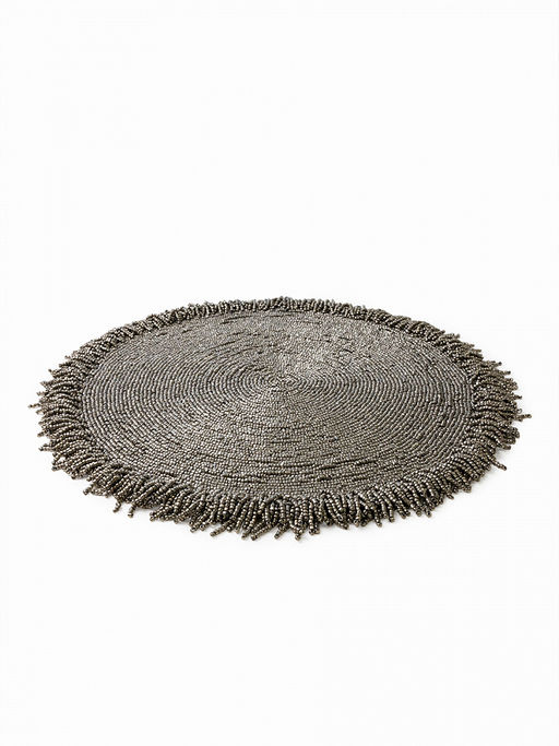 Салфетка сервировочная D35 серый бисер