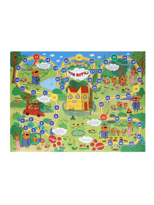 Настольная игра-ходилка «Три кота»