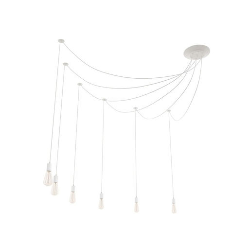 Светильник BayerLux «Скин паук», 6×40 Вт, E27, 30×30×20-150 см, белый