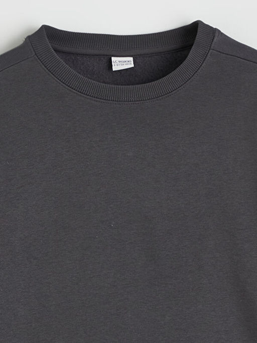 Bisiklet Yaka Erkek ?ocuk Kal?n Sweatshirt